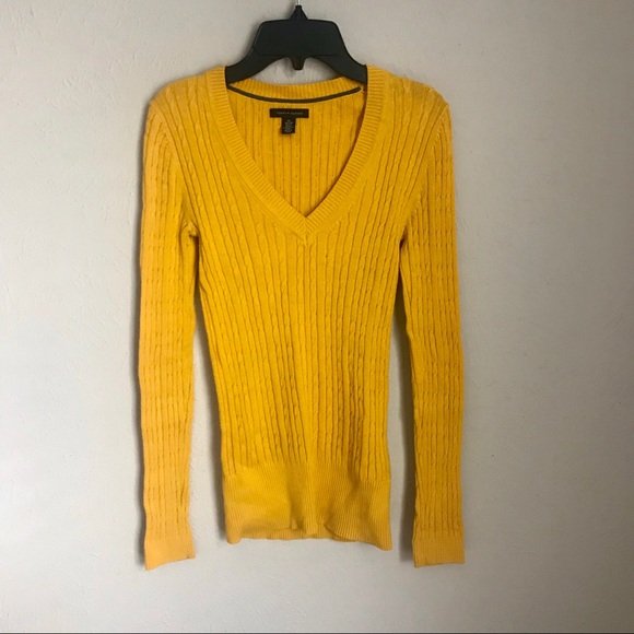 mustard tommy hilfiger jumper